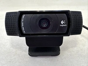 Logitech V-U0028 C920 USB Webcam Carl Zeiss Tessar Lens HD 1080P TESTED - Photo 1/3