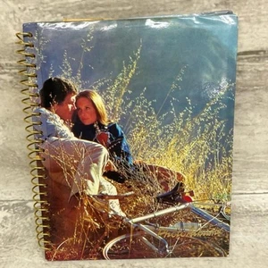 Vintage 1970 Photo Album Book Couple of Lovers Crashed Their Bike Retro - Picture 1 of 6