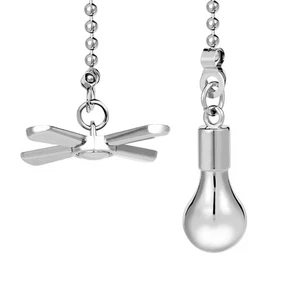 Ceiling Fan Pull Chain Ornaments, 13.6 Inches Fan Pulls Extension Chains Set,... - Picture 1 of 7