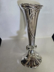 Paul Revere Silberschmiede versilberte Schleifenvase 1991 Godinger #1579 - Bild 1 von 6