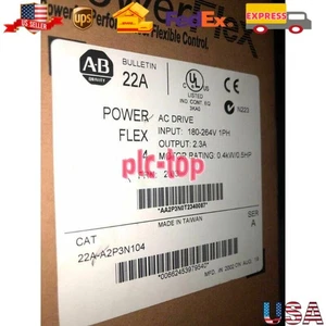 1 SZT NOWY Allen Bradley 22A-A2P3N104 Przez DHL lub Fedex 22AA2P3N104 US Darmowy podatek - Zdjęcie 1 z 2