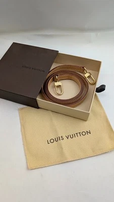 Louis Vuitton Vachetta 15mm wide  x 38"  Leather Shoulder Strap w/ Gold Hardware - Image 1 of 4