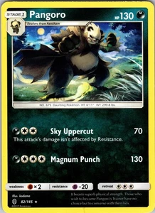 Pangoro 82/145 Rare Regular SM - Guardians Rising LP - Picture 1 of 2