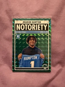2025 Panini Mosaic - Notoriety Omarion Hampton #20 Green Mosaic Prizm (RC) - Bild 1 von 1