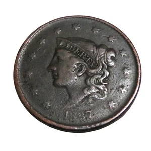 1837 Coronet Head Large One Cent US Coin - Bild 1 von 2