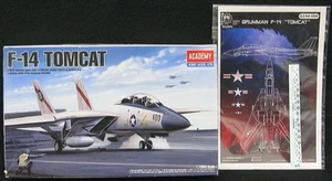 1/144 Academy Models GRUMMAN F-14 TOMCAT Jet Fighter with AZTEC DECAL SET! - Bild 1 von 1