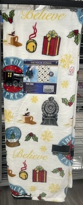 The Polar Express 🚂 50 X 70 Plush Throw Blanket New w/ Tags🎄 - Image 1 of 4
