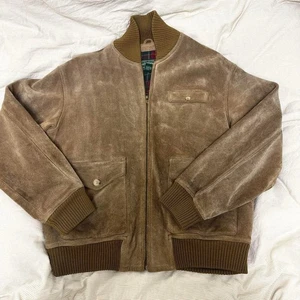 RRL Double RL Ralph Lauren Polo Country Suede Leather Jacket A-1 Size M 90s - Picture 1 of 6