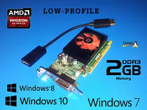 Dell Optiplex 960 980 990 9010 9020 XE2 XE3 SFF 2GB Video Card + HDMI Adapter - Picture 1 of 1