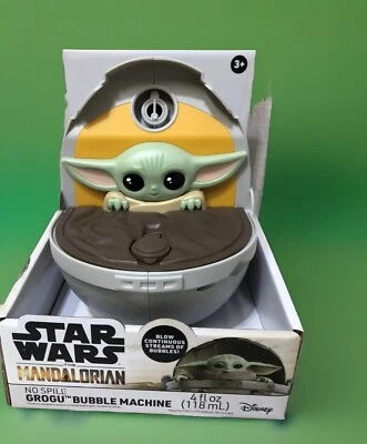 Star Wars The Mandalorian Grogu Baby Yoda Máquina de Burbujas El Niño Burbujas Nuevo Foto 1 de 4
