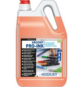 Cleaner Inks Argonit pro-Ink 5 Lt Interchem Removal Stains Desk
