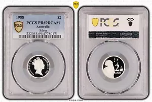Australia 1988 $2 Silver Proof Coin PCGS PR69DCAM #0171 - Picture 1 of 1