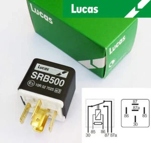 Relé Lucas SRB500 12V 20/30A cambio sobre 28RA Land Rover Mini DRC1820 YWB10031A - Imagen 1 de 2