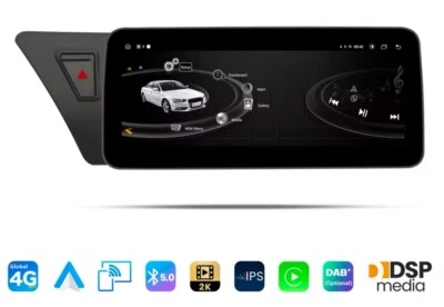 CARTABLET AUDI A4 A5 ANDROID Comandi Volante Carplay Bluetooth USB touch - Immagine 1 di 4