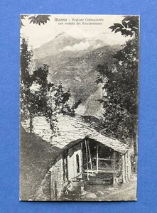 Cartolina Meana - Regione Cantagaletto con veduta del Rocciamelone - 1910 ca. - Foto 1 di 1