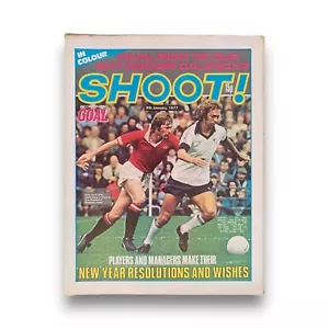 Shoot Magazine 08 Januar 1977 Charlie George Derby Final Part 1977 Kalender Tom - Bild 1 von 1