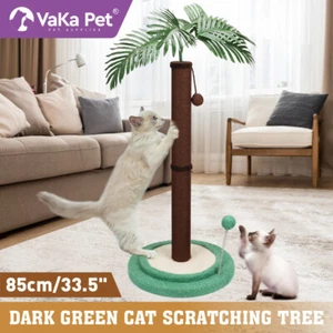VaKa Cat Tree Scratching Post Large Palm Tree Cat Post Dangling Balls Cat Toy - Picture 1 of 7