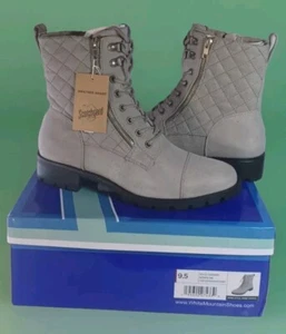 White Mountain Shoes Womans S Dashing Lug Combat Boots Size 9.5 Lace Up... - Picture 1 of 17