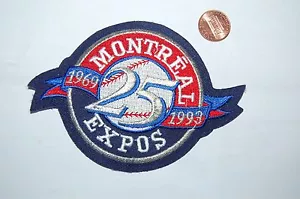 Montreal Expos 4 3/4" Patch 25th Anniversary 1969-1993 Logo Baseball - Bild 1 von 1