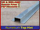 Aluminium Tophat channel U C winged brace roof van tie rail section flange d