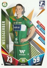 DHB Handball Sticker 21/22 - Blue Ocean - Card No. 30 Lars Weissgerber Wetzlar