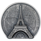 EIFFEL TOWER Historical Monuments 2 Oz Silver Coin 10$ Cook Islands 2024