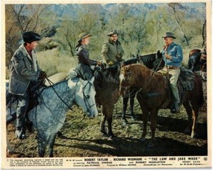 The Law and Jake Wade Lobby Card Robert Taylor Patricia Owens Richard Widmark #8