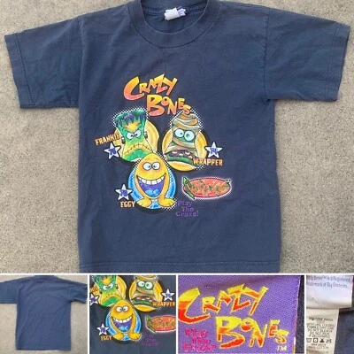 Camiseta De Colección Crazy Bones Mutants Frankie Wrapper Eggy Años 90 Años 2000 S 6/7 Foto 1 de 4