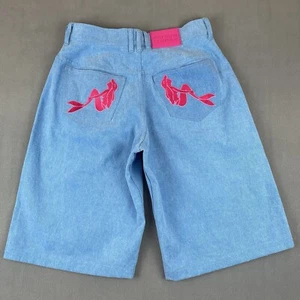 Marshall Columbia Disney Little Mermaid High Waisted Denim Embroidered Shorts S - Picture 1 of 18