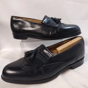 Stafford Executive Comfort Plus Mens 12 Black Leather Wingtip USA tasseled  - Bild 1 von 20
