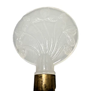 Aladdin Millefleur White Moonstone Electric Lamp Finial 1937 - Picture 1 of 6