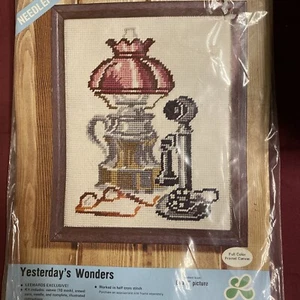 Vintage LeeWards Yesterdays Wonders Needlepoint 1977. Rare - Picture 1 of 8