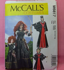McCall's M 6817 Valiente Cuento de Hadas Princesa Capa Disfraz Patrón de Costura Niños 3-8 - Imagen 1 de 2