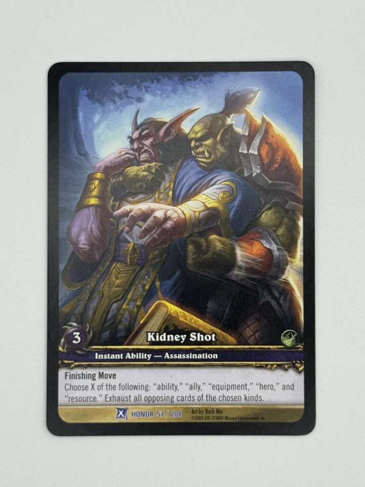 World of Warcraft TCG Honor 57/208 Extended Art Kidney Shot - Image 1 of 1
