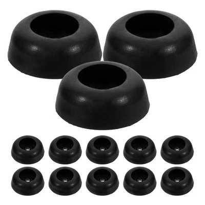  100 Stück schwarze Silikon-Füße, rutschfeste Silikon-Stoßfüße, - Bild 1 von 4