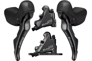 Shimano Tiagra Disc Brake/Shifter ST-R4725 BR-R4770 Small Hand Road Bike - PAIR - Picture 1 of 24