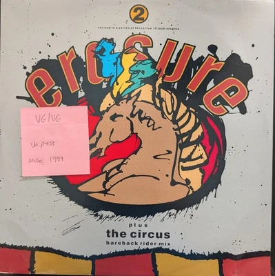 Erasure The Circus Vinyl Record VG/VG 2MUTE66T 1987  - Image 1 of 2