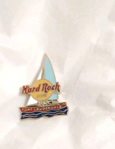 Hard Rock Cafe Pin Ft.  Lauderdale Sailboat with Pinstick Ty71 - Picture 1 of 2