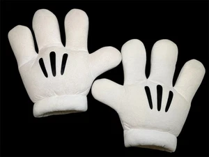 Par de guantes de mano de Mickey Mouse disfraz de Minnie de los parques de Disney guantes de peluche - Imagen 1 de 9