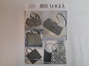 Vogue Pattern - Fall Handbags (All Sizes) #7328 - Uncut - Picture 1 of 6