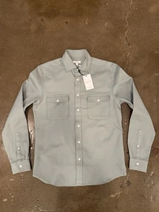 NWT Reiss mens green pique pocketed shirt, sz. M ($190) - Picture 1 of 7