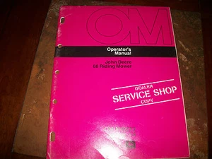 JOHN DEERE 68 CORTADORA DE CÉSPED MANUAL OM-M49213 EDICIÓN L4 - Imagen 1 de 3