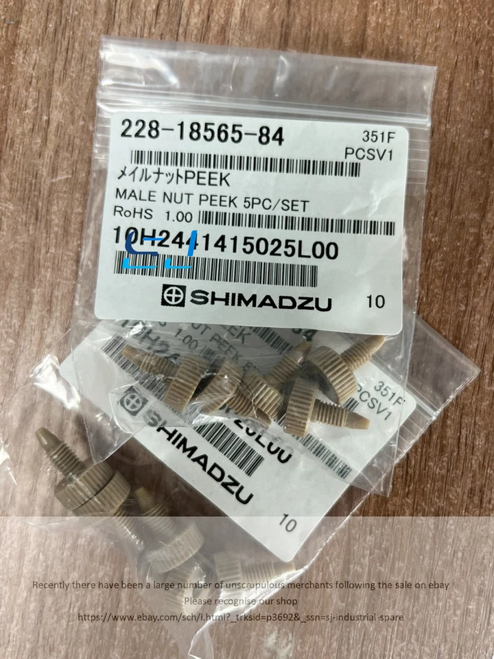Brand new Shimadzu 228-18565-84 PEEK Connector 228-18565-84 - Image 1 of 1