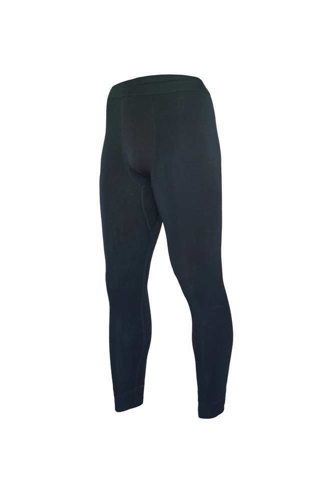 FINAL SALE Merino Wool Blend Thermal Underwear Base Layer Men's Leggings.No Fly. - Image 1 of 1