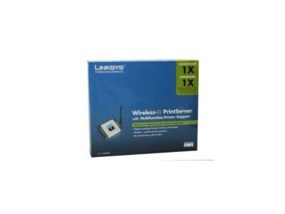 Linksys Wireless-G Print Server Multifunction Printer Support WPSM54G Router NEW - Image 1 of 4