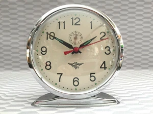 ANCIEN RÉVEIL PENDULE DE TABLE SALON VINTAGE SHANGAI 1970 DESIGN COLLECTOR ART - Picture 1 of 7