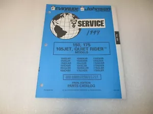 Evinrude Johnson Parts Catalog 1994 105 Jet Quiet Rider Models Number 436458 - Bild 1 von 4