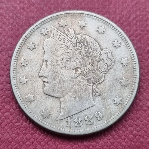 1889 Liberty Head Nickel 5c Better Grade VF #47705 Cover