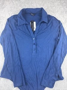 Body donna Stitch Fix viola e rose blu con colletto manica lunga taglia 1X - Foto 1 di 7