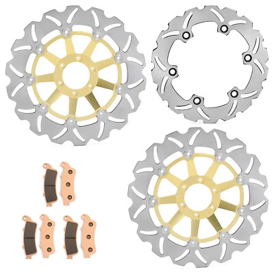 Disques de frein Avant Arrière Plaquettes pr Honda CBR 1100 XX SC35 1999 - 2008 - Image 1 of 4